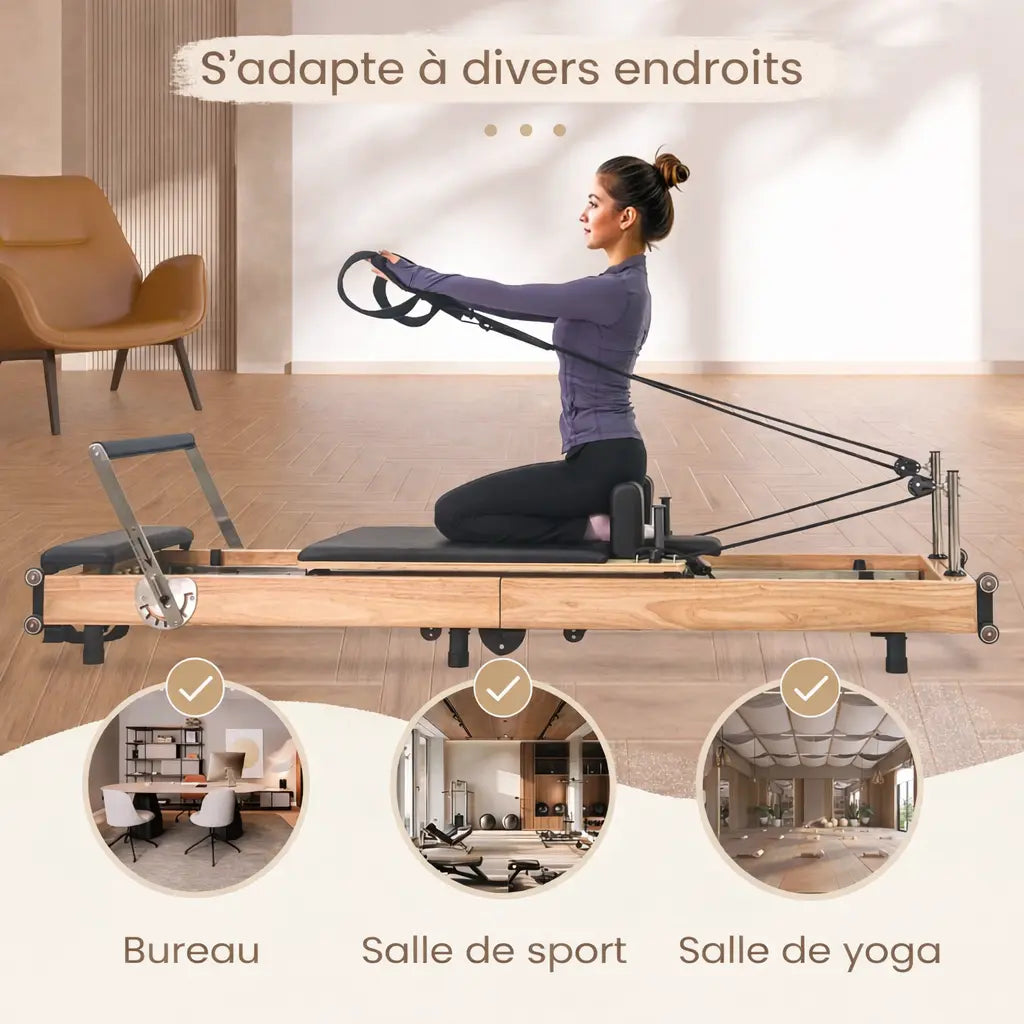 Pilates Reformer Bois Pliable – Studio Reformo