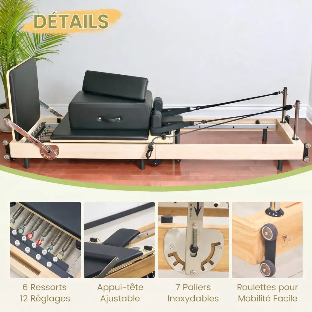 Pilates Reformer Bois Pliable – Studio Reformo