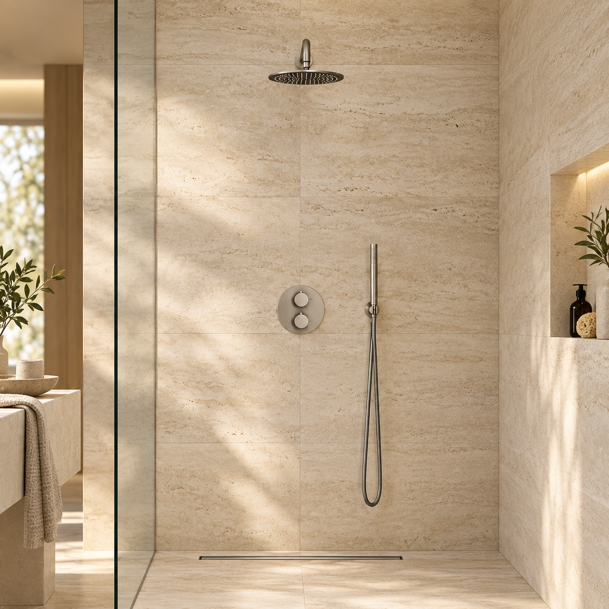 Colonne de Douche Encastrable Chrome