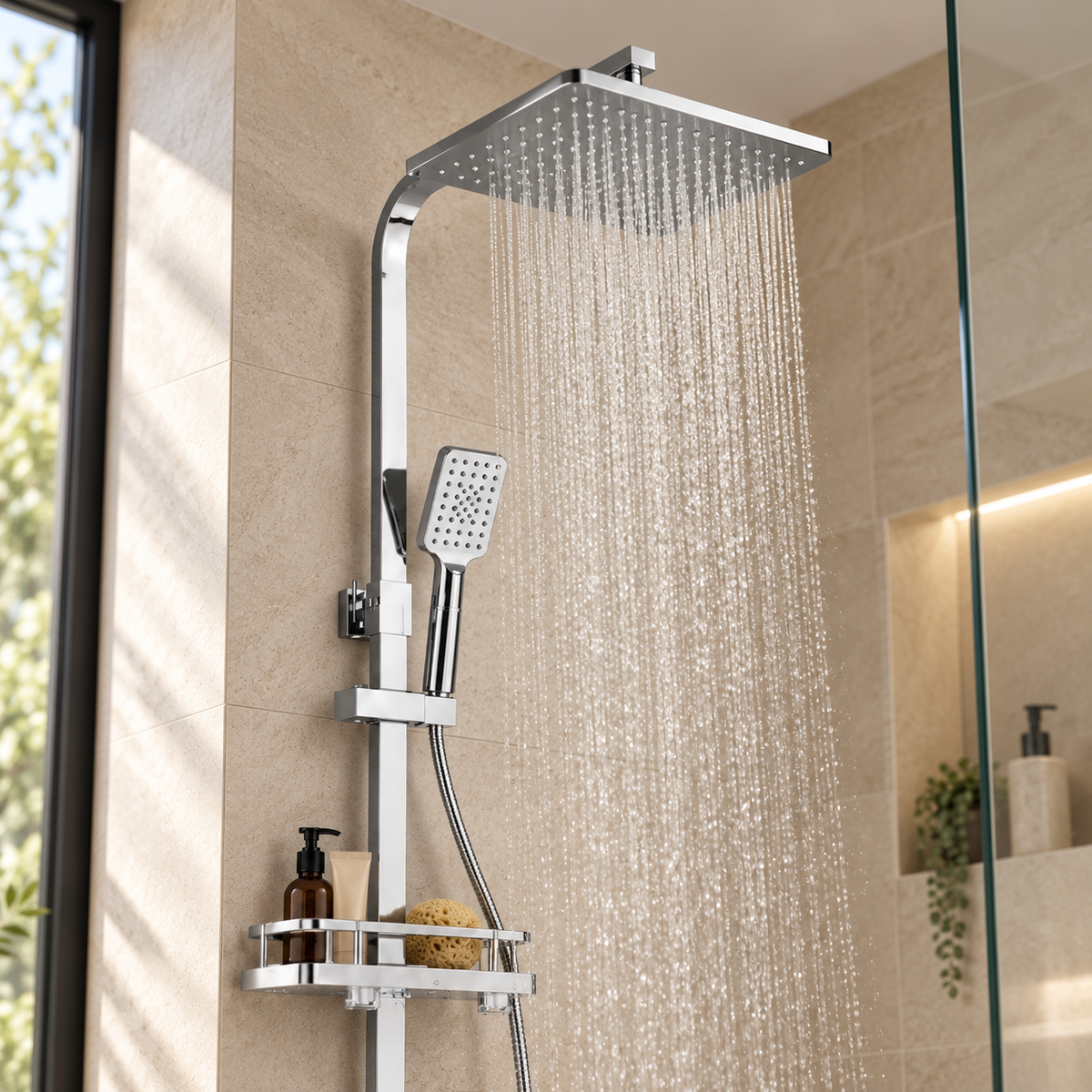 Colonne de Douche Chrome Réglable