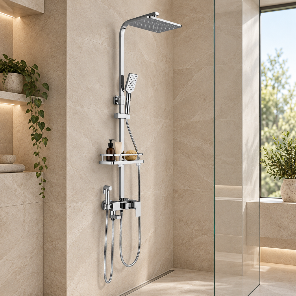 Colonne de Douche Chrome Réglable
