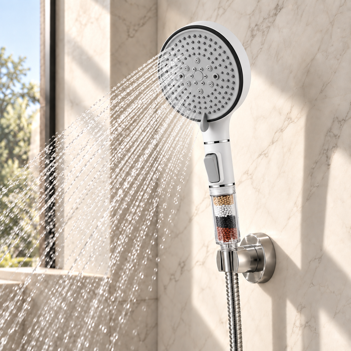 Pommeau de Douche Anti-Calcaire Anti-Chlore