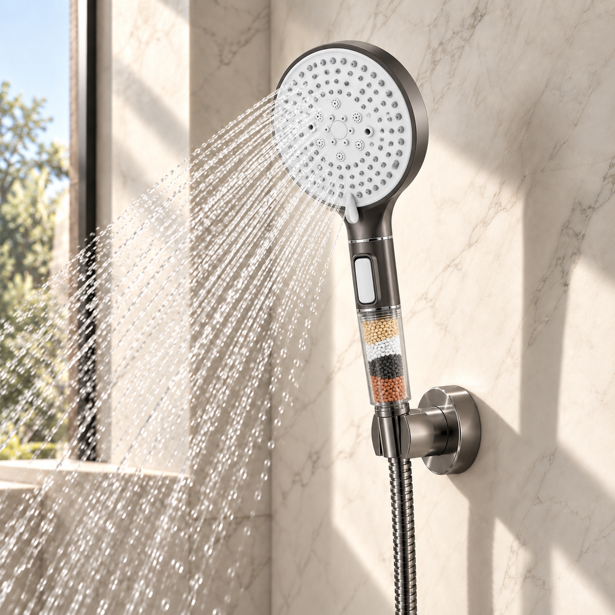 Pommeau de Douche Anti-Calcaire Anti-Chlore