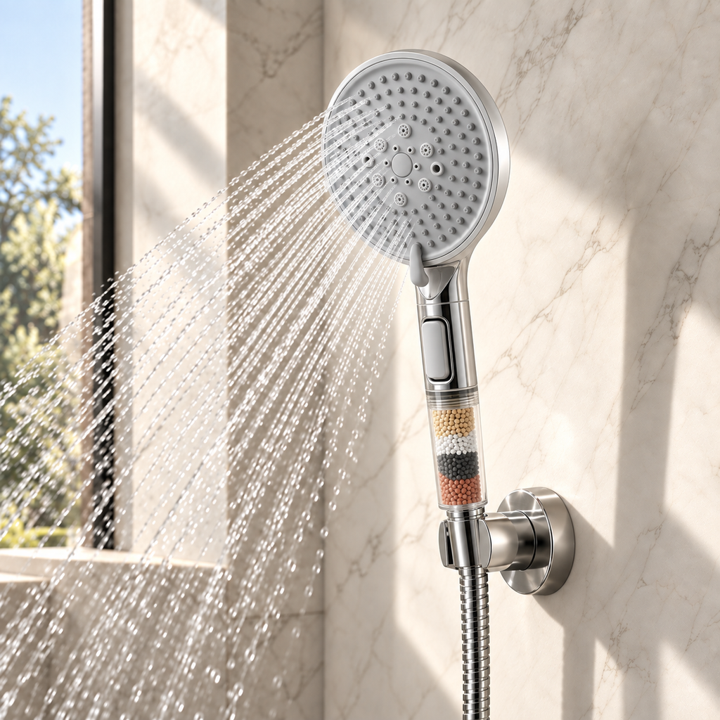 Pommeau de Douche Anti-Calcaire Anti-Chlore
