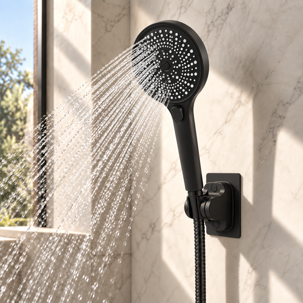 Pommeau de douche haute pression large, tête 26,5 × 13 cm – vue 3