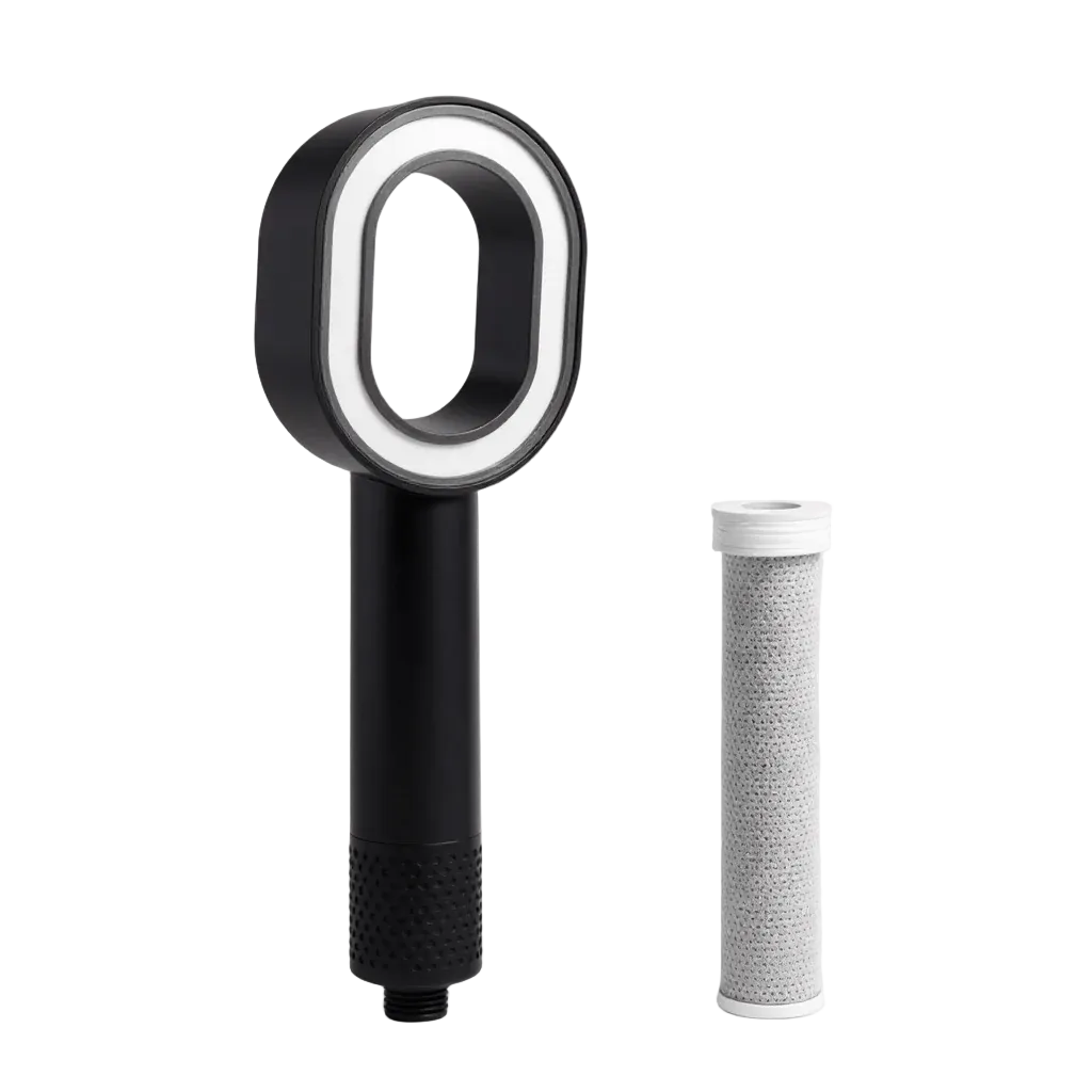Pommeau de Douche Anti-Calcaire Charbon Actif