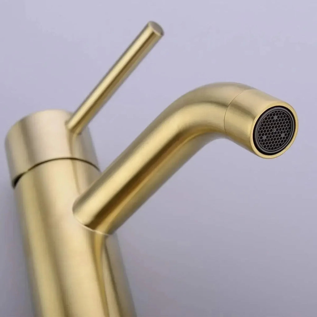 Mitigeur Lavabo Or Brossé