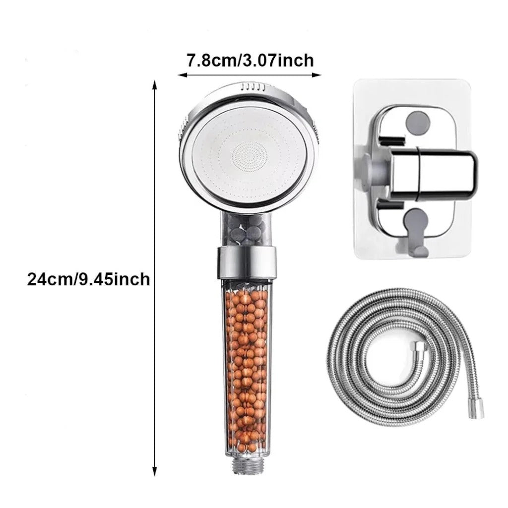 Pommeau de Douche Filtrant Billes Minérales