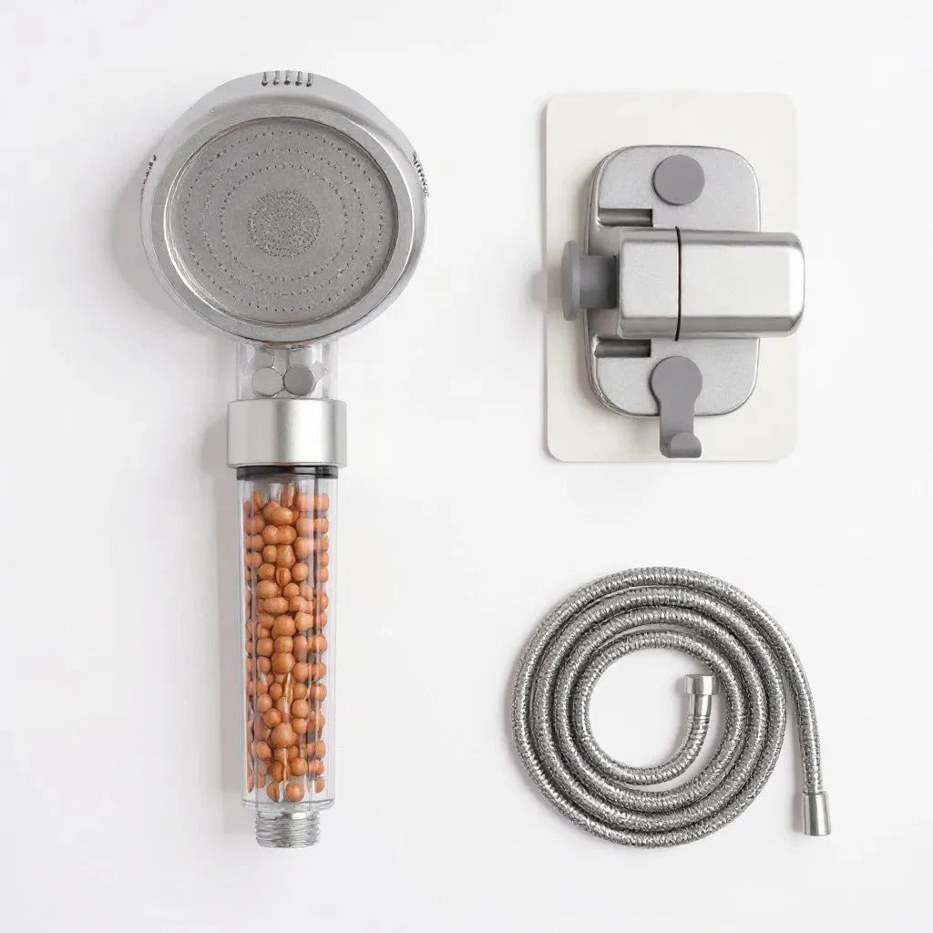 Pommeau de Douche Filtrant Billes Minérales