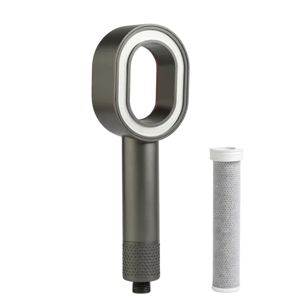 Pommeau de Douche Anti-Calcaire Charbon Actif
